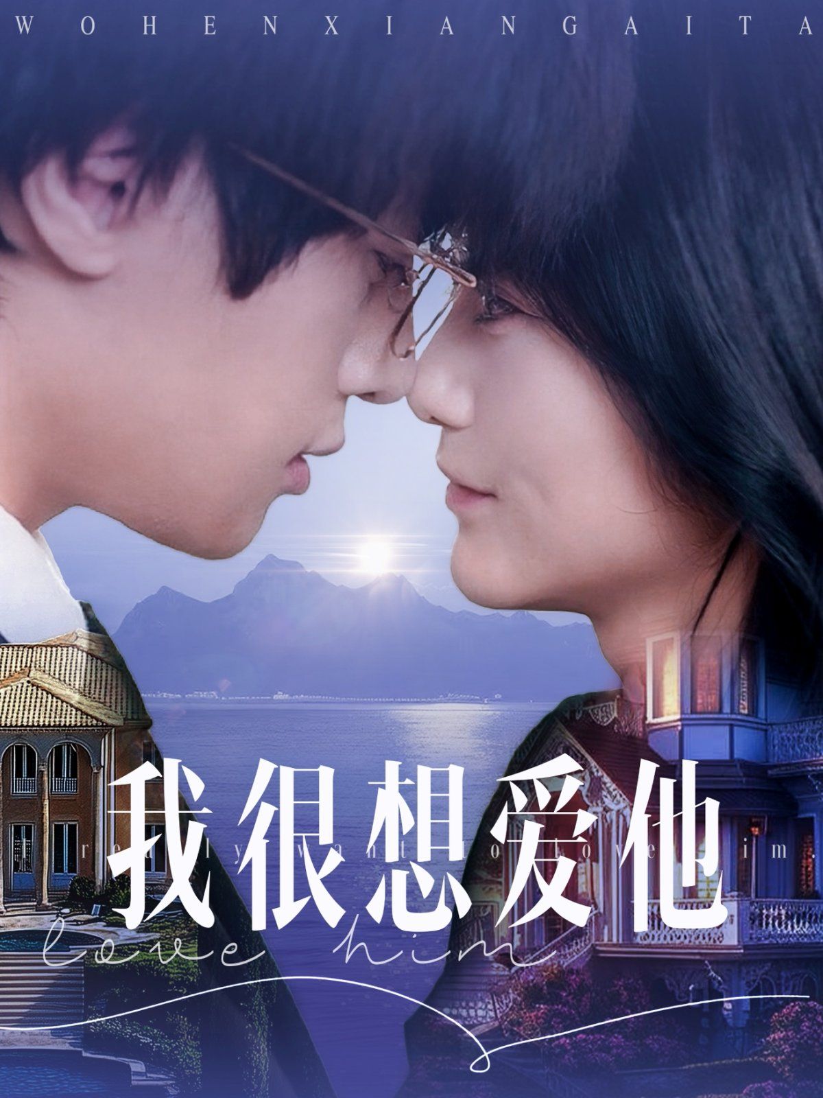 《我很想爱他》海报